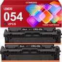 054 Black Toner Cartridge Compatible for Canon 054 054H CRG-054 Black Toner for Canon Color imageCLASS MF642Cdw MF644Cdw LBP622Cdw MF641Cdw Laser Printers (054 Black Toner, 2-Pack)