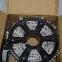 JMEXSUSS Red and White Christmas Tree Lights with Remote, 600 LED String Lights Outdoor Indoor Clear Wire, 168ft Christmas Twinkle Lights Plug in for Bedroom Tree Birthday Party Christmas Decorations