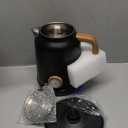 Seehot 1.7L (57 Oz) Electric Kettle with Thermometer, 1200W Large Electric Tea kettle with 304 Stainless Steel,Auto shut off,Hot water kettle Electric for Coffee&Tea-Black