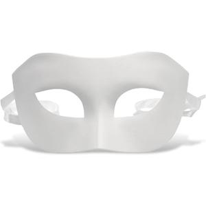 Elegant Half Face Mask - Venetian Masquerade Mask, White Masquerade Mask For Women or Men, Fancy Party Mask Costume Accessory, Mardi Gras Mask For Masquerade Ball, Halloween Half Mask