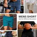 ZITY Men's Running Athletic Shorts with Zipper Pockets 7" Lightweight Moisture Wicking Sports Gym Basketball Hiking Workout, Size 3XL