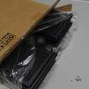 Under Bed Storage with Wheels, Foldable Metal Mesh Underbed Storage Container Bins, Tool-free Assembly Clothes Drawer Organizer,2Pack (Black)