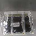 3 Pack 3.3x8.2 Feet Black Foil Fringe Backdrop Curtains, Tinsel Streamers Birthday Party Decorations, Fringe Backdrop for Graduation, New Years, Halloween, Disco Party