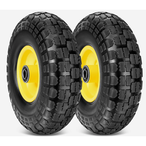 TICONN 4.00-6 Tire and Wheel Flat Free, 2 Pack 13" Solid Tires