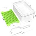 Mini Ice Cube Tray for Freezer: FDDBI Small Ice Trays for Freezer with Bin - 1174PCS Easy Release Nugget Ice Tray - Crushed Ice Tray with Container