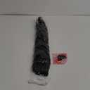 Stamped Glorious Long Corn Wave Ponytail Extension Magic Paste Heat Resistant Wavy Synthetic Wrap Around Ponytail Black Hairpiece for Women (22 Inch, 22 Inch-Black)