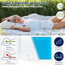 Ultra Thin Pillow 2.75" cooling Memory Foam Pillows for Stomach Sleeping, Gel Infused Slim Pillows for Side Back Stomach Sleepers, Travel Pillow, Bed Pillow Neck support, Washable Cover Standard Size