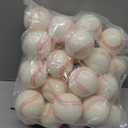 Blulu 30 Packs Baseball Stress Balls Party Favors Foam Mini Baseball Squeeze Balls for Kids, School Carnival Reward and Party Supplies (2.5 Inch, White)