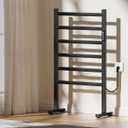 Standing Towel Warmer Rack & Towel Warmers for Bathroom, VOKIM Towel Warmer,Heated Towel Rack, with Timer and Temperature Adjustment, Stainless Steel, IPX4, Suitable for Bathroom