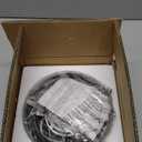 Viruhaka Dimmable LED Pendant Light Kitchen Island 15W Modern Dining Room Black Chandelier 1-Ring Pendant Lighting Bedroom Bedside 59in Cord Adjustable, 6000K Daylight