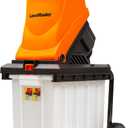 LawnMaster Wood Chipper, 15 Amp Electric Wood Chipper Shredder with Collection Bin, 1.8-Inch Cutting Diameter Max 16:1 Reduction-FD1504