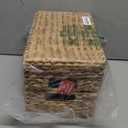 Handmade Water Hyacinth Wicker Storage Basket with Handles  Rectangle Organizer Bin for Shelves, Blanket, Bathroom, Closet  Stackable  Decorative & Durable (2, S: 12" x 8" x 4")
