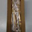 LINFIDITE Gold Under Cabinet Wine Glass Holder, 2 Pack, Space Saving, Easy Installation, Anti-Skid, Compact Design, Sturdy Materials, Affordable Gift (Shelf Thickness Under 0.98in)