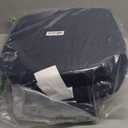 downluxe Indoor Chair Cushions for Dining Chairs, Soft and Comfortable Textured Foam Kitchen Chair Pads with Ties and Non-Slip Backing, 16" x 16" x 2", Navy, 4 Pack