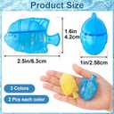 6 Pack Humidifier Cleaning Fish, Humidifier Tank Cleaner, Universal Humidifier Cleaning Balls for Purifiering Water Prevents Mineral Build-Up Softening Hard Water- Purple & Blue & Yellow