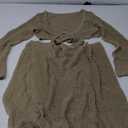 Crochet Two Piece Set Coverups Crop V Neck Long Sleeve Shirt Hollow Out Split Wrap Skirt Sexy Beach Sets Small