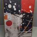 OIQArtOIQ 3 Piece Large Abstract Canvas Wall Art For Living Room Red Black Grey Framed Wall Art Modern Minimalist Luxury Energizing Aesthetic Art Prints Artwork For Bedroom Office Dining Room 24x36 in