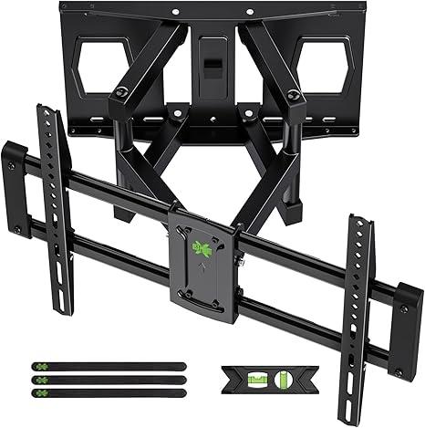 Full Motion Mount, USX MOUNT UL Listed TV Wall Mount for Most 42-84 inch TVs, Holds up to 120lbs, Max VESA 600x400mm, Swivel TV Bracket with Dual Articulating Arms Tilt Rotation Fits 16" Wood Stud