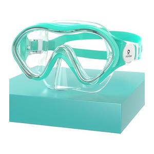 Seago Kids Swim Goggles Snorkel Diving Mask for Youth(5-15), Anti-Fog 180 Clear View