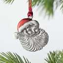 Pack of 3, metunana Solid Pewter Ornaments Metal Christmas Tree Decorations, Metal Craft Hanging Decoration, Christmas Tree Decorations, Unique Gifts for Home Party Xmas Tree Decor