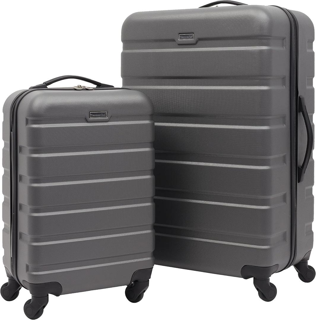 Travelers Club Harper Luggage, Charcoal, 2 Piece Set