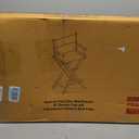 American Trails Extra-Wide Premium 30" Director's Chair Black Frame with Red Canvas, Bar Height, 30 in Bar Height