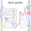 2 x 37PCS Big Eye Steel Sewing Needles Kit for Hand Sewing, Stainless Steel Needles Large Eye Set,Include 25 Steel Needles, 1 Seam Sewing Thread Ripper, 2 Needle Threaders, 6 Threads, 2 Thimbles