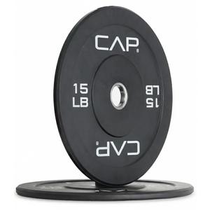 2Pack CAP Barbell Rubber Olympic Bumper Plates 15LB