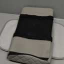 LEIWOOR 4-in-1Car Center Console Organizer with Height-Adjustable Armrest Pad - Leather Storage Box, Pillow Cushion & Protective Cover, Universal Interior Accessories(Grey, Large)