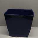 iDesign Small Bathroom Trash Can, Ideal for Primary and Guest Bathroom or Office, Blue, Made in USA (Navy)