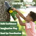 John Deere Power Tools Chainsaw Toy, Construction Tool with Lights and Sounds, Pretend Play Toy for Boys