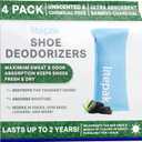 Litepak Shoe Deodorizer and Odor Eliminator Activated Charcoal Odor Absorber for Shoes and Gym Bags, Natural Bamboo Air Freshener for Boots, Closet Or Car (16 Pack)