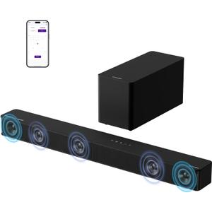 ULTIMEA 5.1CH Surround Sound Bar with Subwoofer, Dolby Atmos, VoiceMX, BassMX, APP, 300W Soundbar for Smart TV, Home Theater Surround Sound System for TV, Bluetooth 5.4, Poseidon M60 (2026 Model)