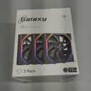 Galaxy 120mm Case Fan with Efficient Cooling, ARGB Fan Lighting, 800-1800RPM Speed Control, and Whisper-Quiet Operation Under 29 dB, Unique Design for PC