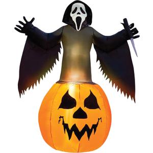 Fun World 6ft Ghost Face Inflatable. Officially Licensed