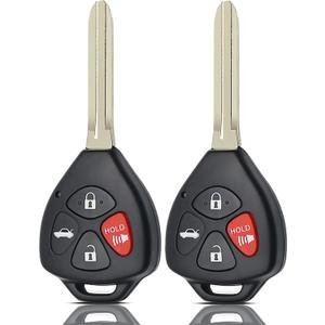 MechanMagic Car Key Fob Remote Replacement Fits for Toyota 2010 2011 Camry Keyless Entry Remote Control HYQ12BBY HYQ12BDC G CHIP 89070-33C40, 89070-06231, 89070-06500, 89070-06650 (Pack of 2)