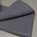 Cat Litter Mat XL 47 x 35, Extra Large Silicone Litter Box Mat, Waterproof Litter Trapping Mat for Cats, Washable Non-Slip Cat Litter Mat Large, Easy Clean Pet Mat with Mini Broom & Dustpan