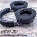 Oval Shape Virtuoso XT Cooling Gel Earpads for Virtuoso RGB Wireless, SE & XT Headsets - Softer Memory Foam, Added Thickness, Black