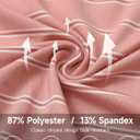 Rouen Polo Shirts for Men Dry Fit Performance Heather Stripe Golf Polo Moisture Wicking Lightweight Breathable Golf Shirts (Pink, XXL)