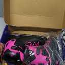 Nattork Ice Skates 4 Sizes Adjustable for Kids Boys Girls, Fun Beginner Ice Skating for Outdoor, Soft and Comfortable Hard Protection for Children Youths Teen (X-Large - Adult (6-8 Men/7-9 Women), Rosy)