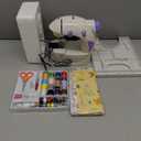 KPCB Tech Sewing Machine for Beginners [Full Set] with Finger Guard and Fabric Bundles - Mini Sewing Machine with Sewing Kits, Foot Pedal, US Adapter and Extension Table