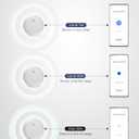 2 x Air Smart Tracker Tag for Android, Item Locator Key Finder Works with Find Hub App, Luggage Tracker for Keys, Wallet, Suitcase, IP67 Waterproof, Compatible with Galaxy & Pixel Android Phone