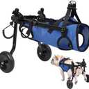 Adjustable Small Dog Wheelchair - Mobility Aid for Disabled Pets,Small Dog Wheelchair for Back Legs， Leg Brace & Hip Support (Small)