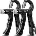 KDG Hand Grip Strengthener 2 Pack Adjustable Resistance(5-60KG) Forearm Exerciser, Grip Strength Trainer for Muscle Building and Injury Recovery for Athletes