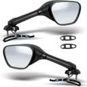 Black Rear View Mirrors Smoke Turn Signals Replacement for Suzuki GSXR 600 750 1000 2005-2015