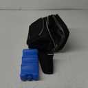 Breastmilk Cooler Bag with Ice Pack, Insulated Baby Bottle Tote Bags Fits 6 Baby Bottles Up to 9 Ounce, Double Layer Breastmilk Case (Black)