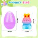 24 Pack Easter Eggs Fillers with Animal Squishy Toys Inside Easter Egg Basket Stuffers Easter Egg Hunt Easter Party Favors for Kids Toddlers