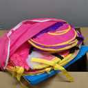 Playz 5pc Kids' Play Tents & Tunnels - Ball Pit for Toddlers, Basketball Hoop, Crawling Tubes, Pop-Up Playhouses, Baby Obstacle Course for Indoor or Outdoor Use (Pink, Purple and Yellow)