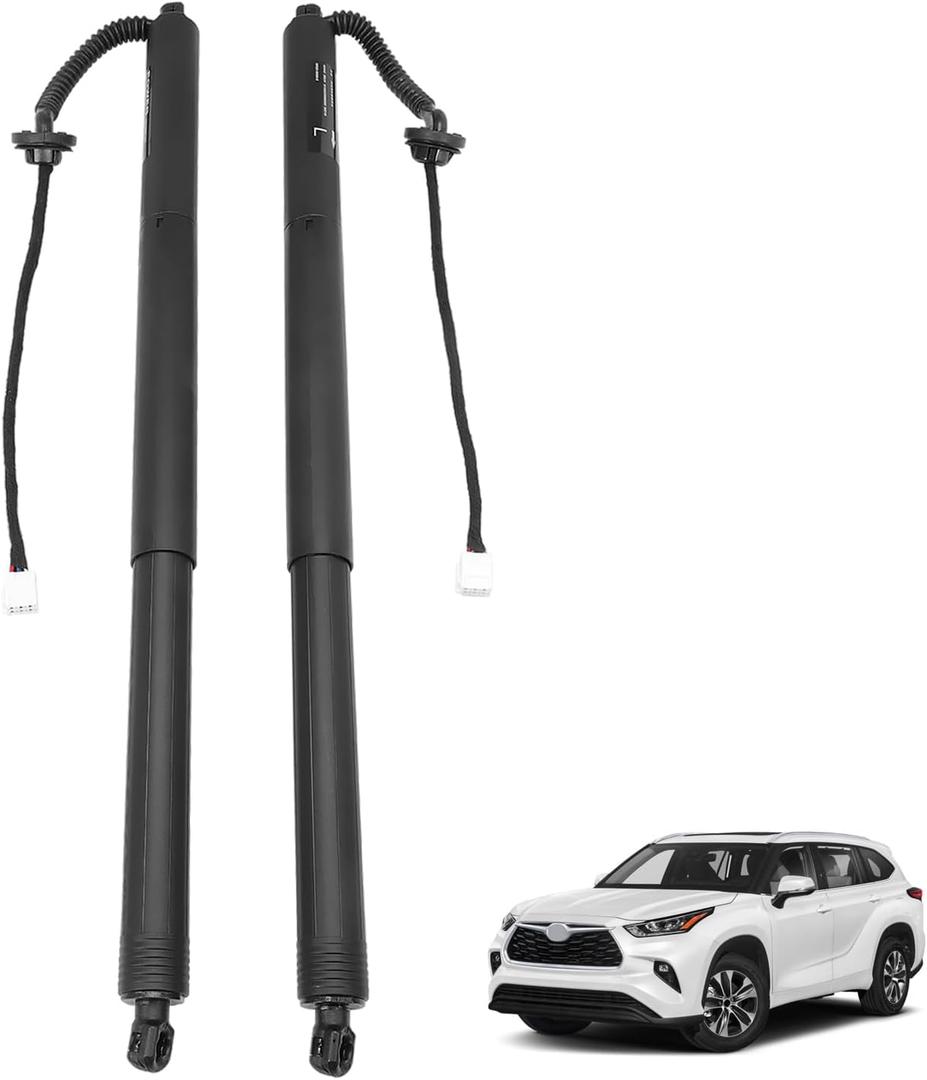 2Pcs 68910-0E070 68920-0E050 Rear Tailgate Power Hatch Lift Support Shock Strut Assembly Fits Highlander 2021 2022 2023 689100E070 689200E050 (Left & Right)