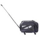 dbest products Pet Smart Cart, Medium, Black, Rolling Carrier with wheels soft sided collapsible Folding Travel Bag, Dog Cat Airline Approved Tote Luggage backpack (20.0"L x 11.0"W x 11.0"H)